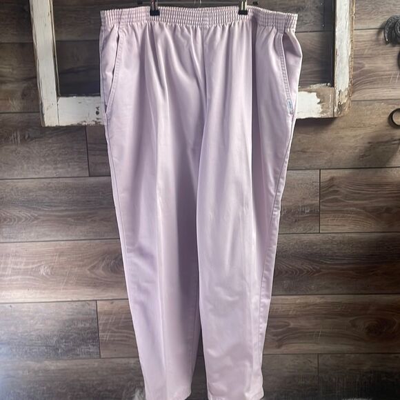 CHIC Pants Womens Size 22W Petite Lavender 100% Cotton Vintage - Picture 1 of 8
